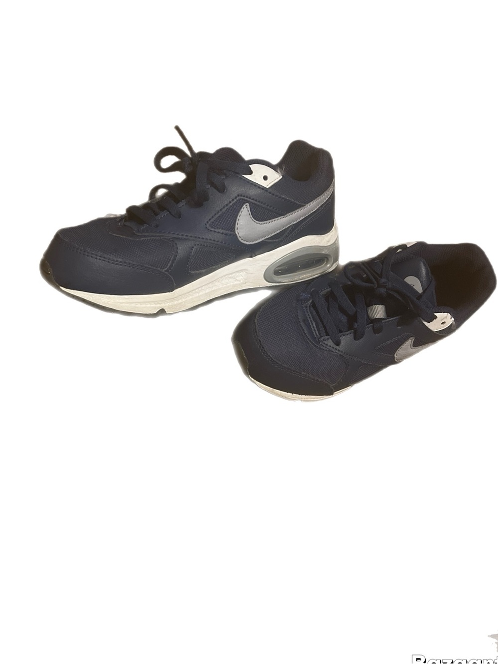 Nike Kids Navy and Gray Air Bubble Lace-Up Sneakers
